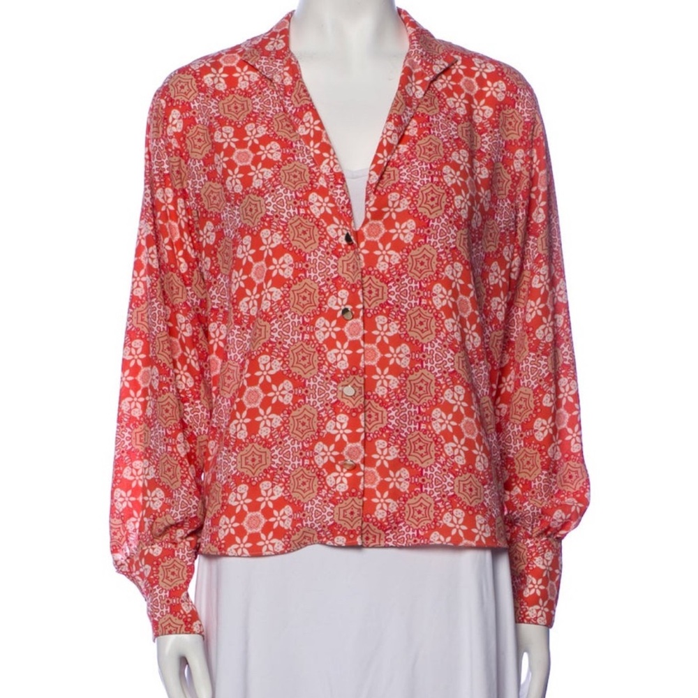 Alexis Red Floral Blouse